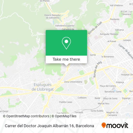 Carrer del Doctor Joaquín Albarrán 16 map