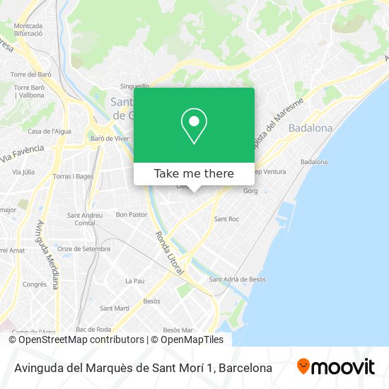 mapa Avinguda del Marquès de Sant Morí 1