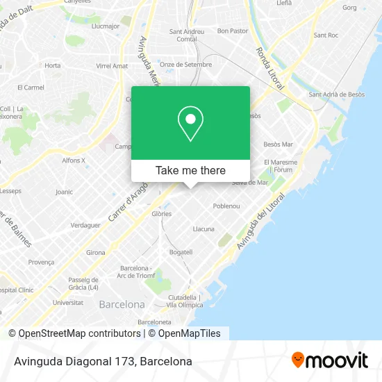 Avinguda Diagonal 173 map