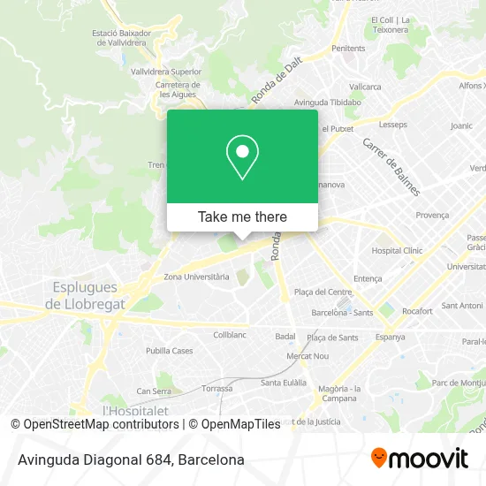 Avinguda Diagonal 684 map