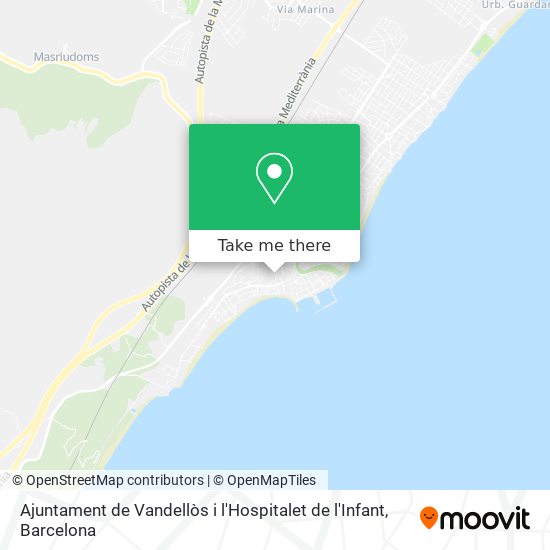 Ajuntament de Vandellòs i l'Hospitalet de l'Infant map