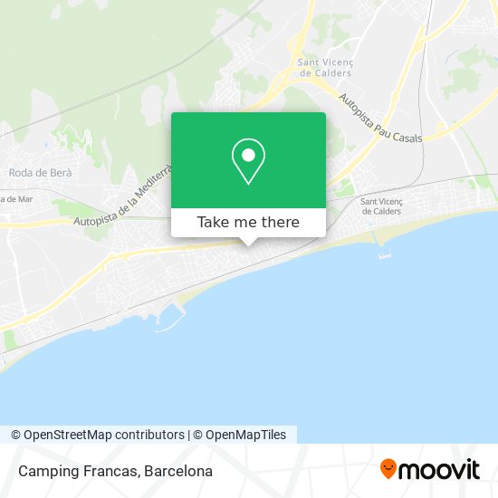 Camping Francas map