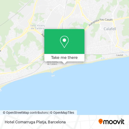 Hotel Comarruga Platja map