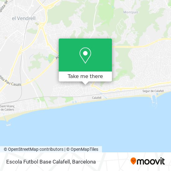 Escola Futbol Base Calafell map