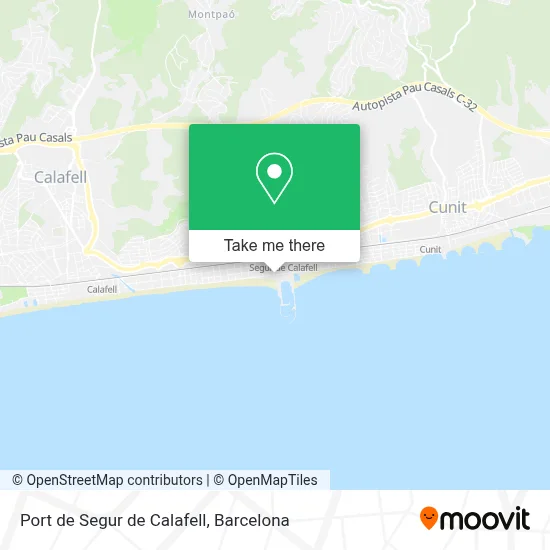 Port de Segur de Calafell map