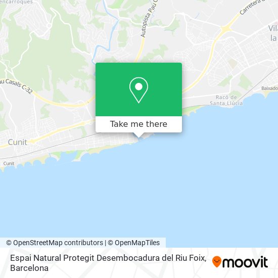 Espai Natural Protegit Desembocadura del Riu Foix map