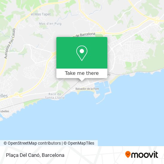 Plaça Del Canó map