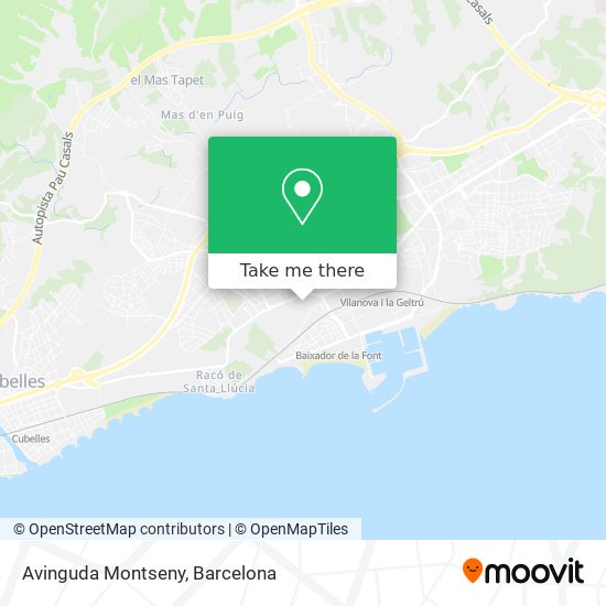 Avinguda Montseny map