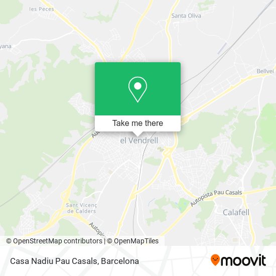 Casa Nadiu Pau Casals map