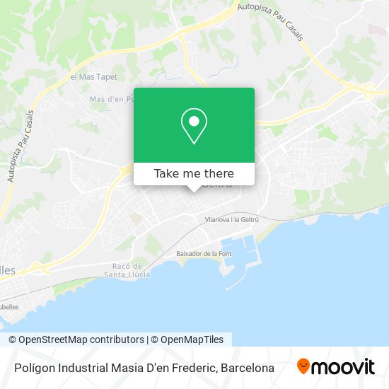 Polígon Industrial Masia D'en Frederic map