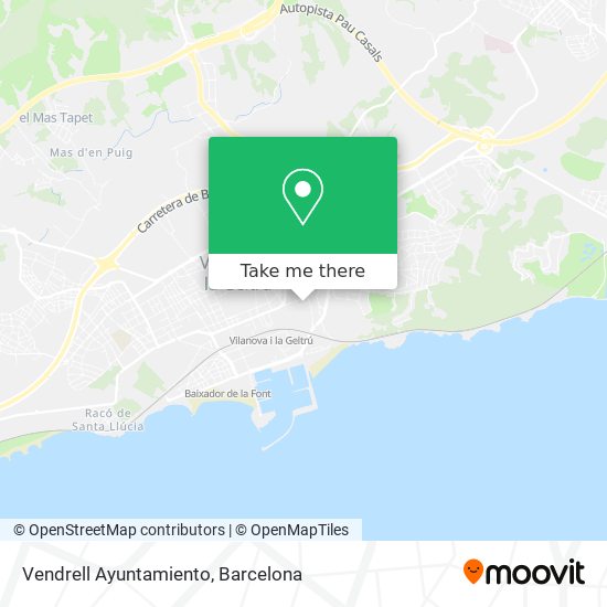 Vendrell Ayuntamiento map