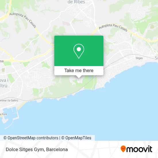 Dolce Sitges Gym map