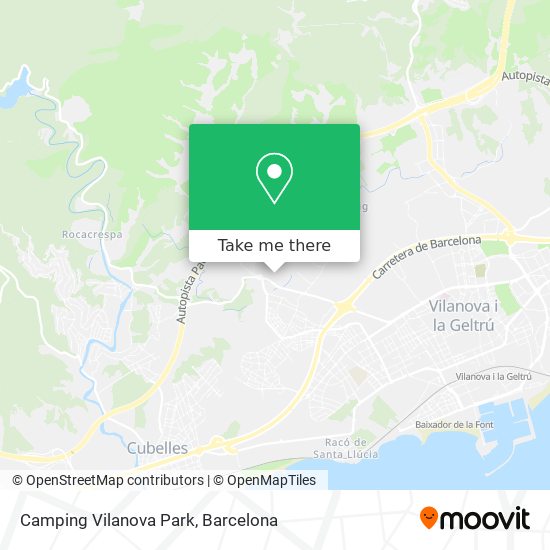 Camping Vilanova Park map