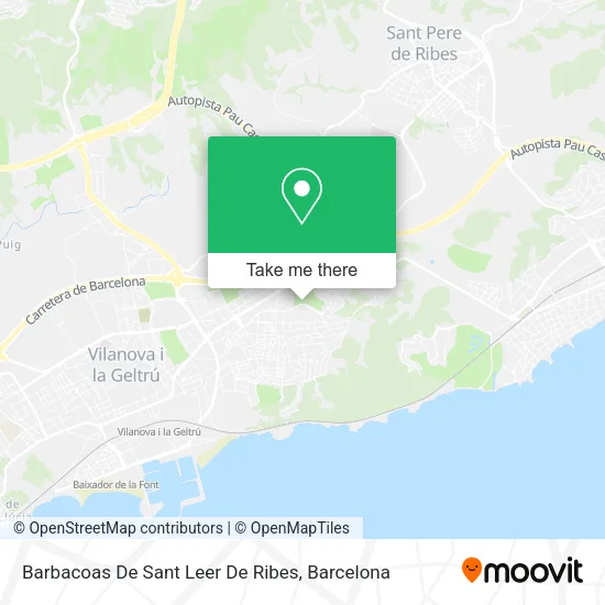 Barbacoas De Sant Leer De Ribes map