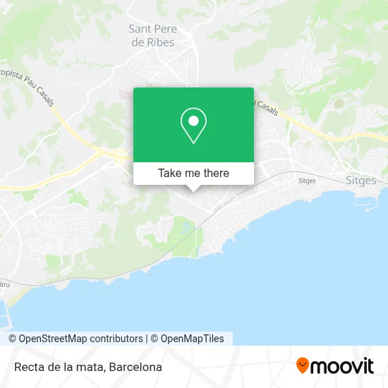 Recta de la mata map