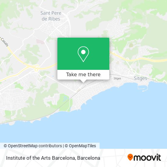 Institute of the Arts Barcelona map