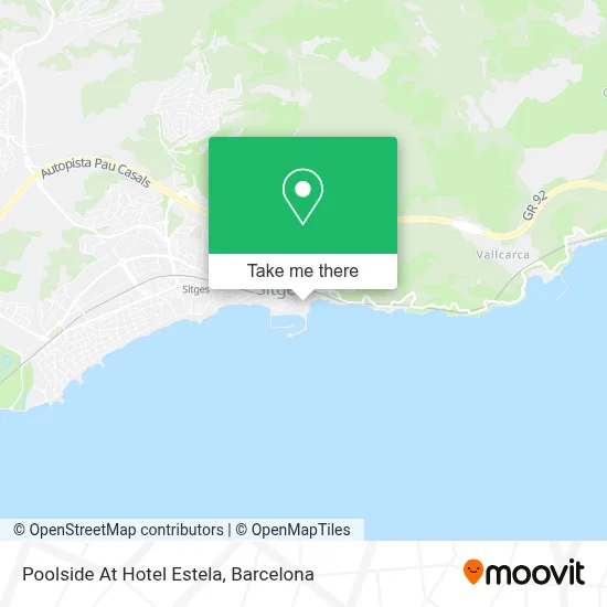 Poolside At Hotel Estela map