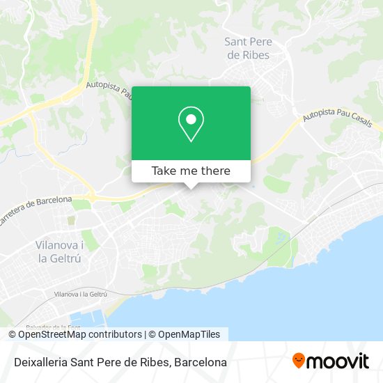 Deixalleria Sant Pere de Ribes map