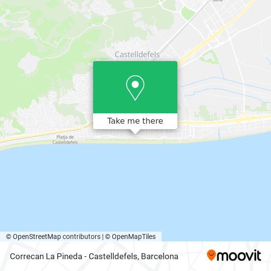 Correcan  La Pineda - Castelldefels map