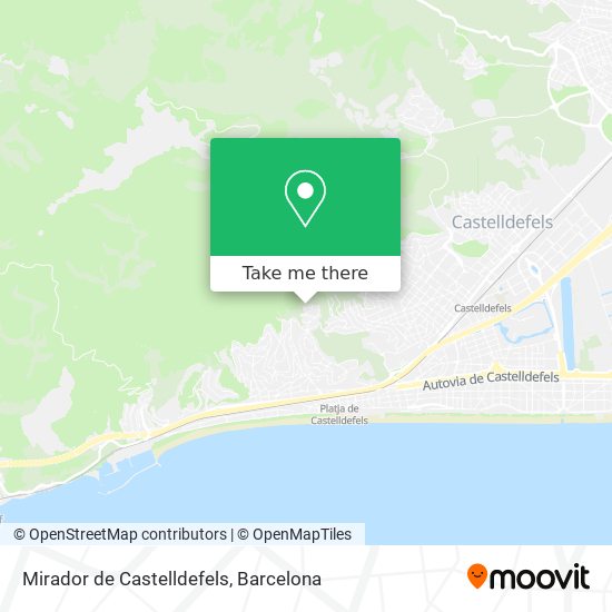 Mirador de Castelldefels map