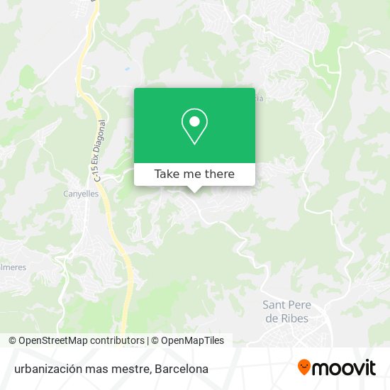 urbanización mas mestre map