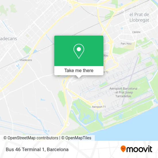 Bus 46 Terminal 1 map