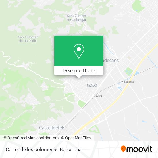 Carrer de les colomeres map