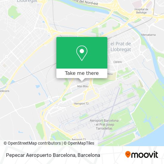 Pepecar Aeropuerto Barcelona map