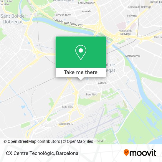 CX Centre Tecnològic map