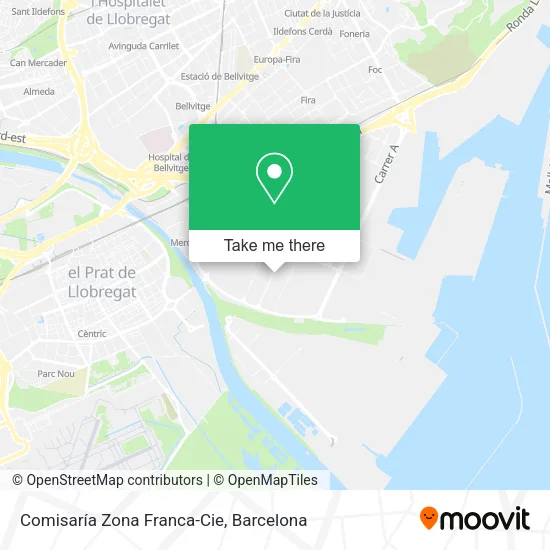 Comisaría Zona Franca-Cie map