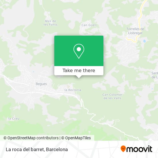 La roca del barret map