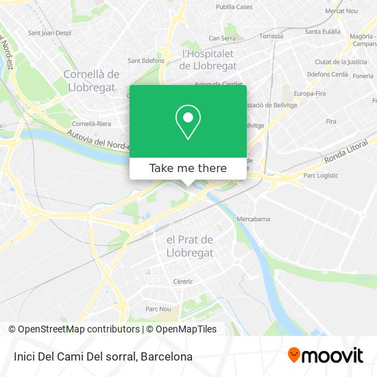 Inici Del Cami Del sorral map