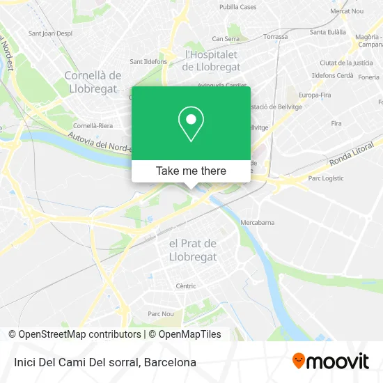Inici Del Cami Del sorral map