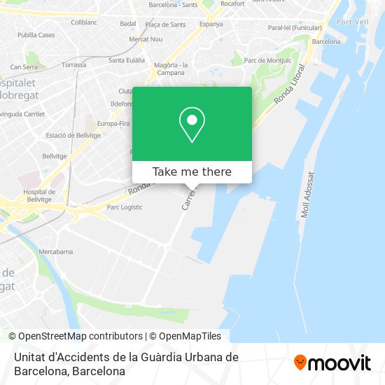 Unitat d'Accidents de la Guàrdia Urbana de Barcelona map