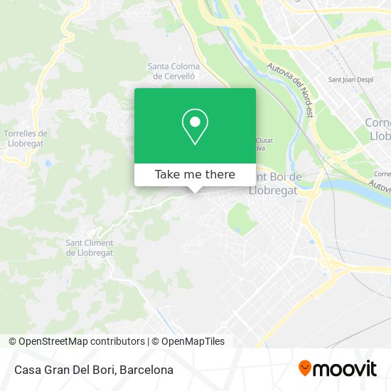 mapa Casa Gran Del Bori