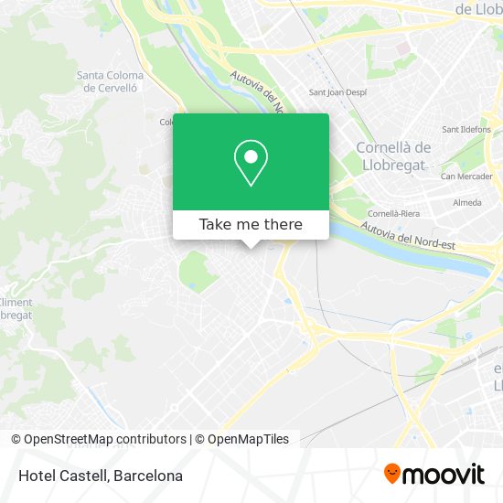 Hotel Castell map