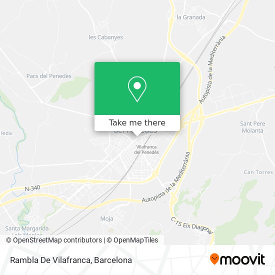 Rambla De Vilafranca map