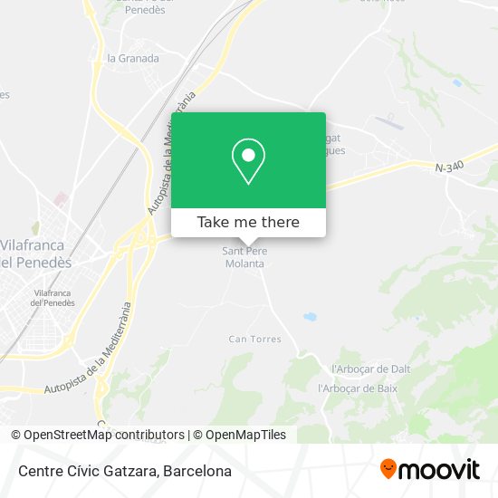 Centre Cívic Gatzara map