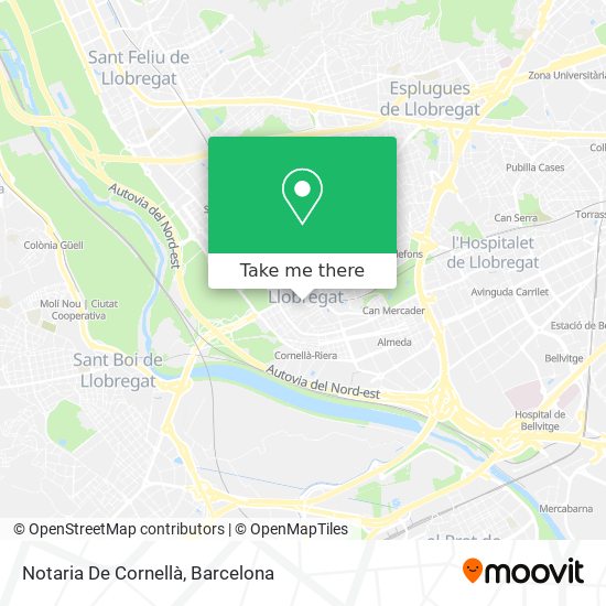 Notaria De Cornellà map