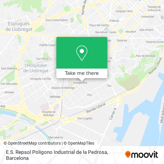 E.S. Repsol Polígono Industrial de la Pedrosa map