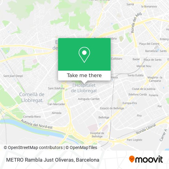 mapa METRO Rambla Just Oliveras