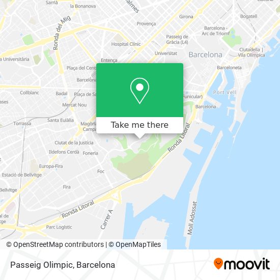 Passeig Olimpic map