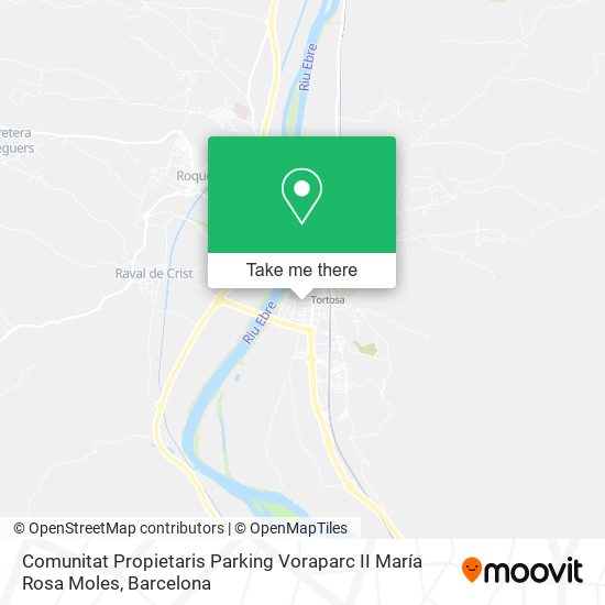 Comunitat Propietaris Parking Voraparc II María Rosa Moles map