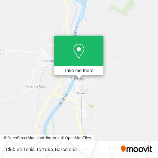 mapa Club de Tenis Tortosa