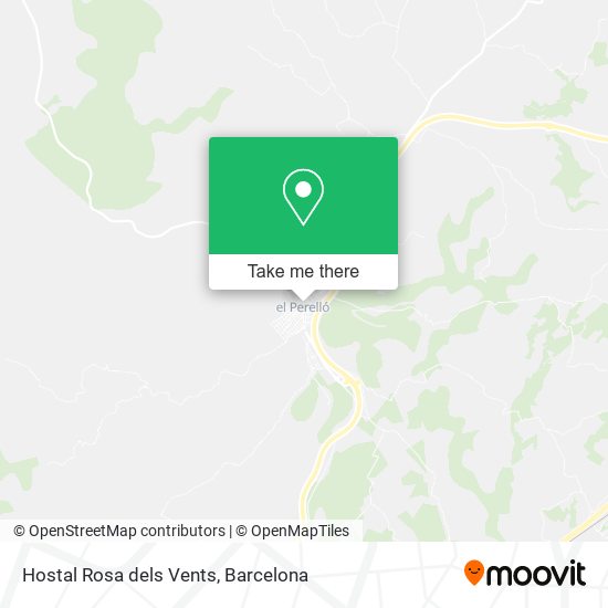 Hostal Rosa dels Vents map