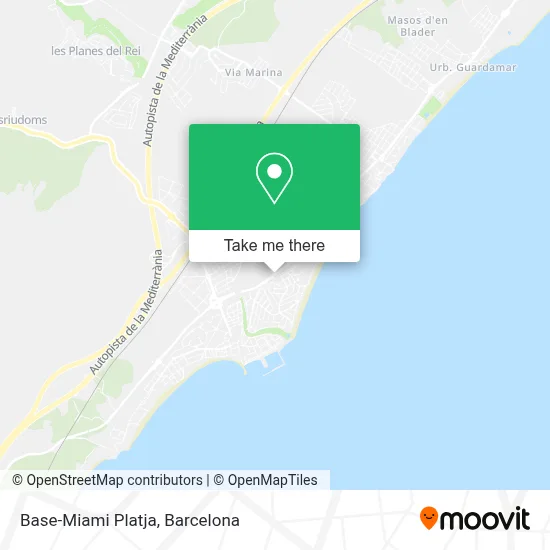 Base-Miami Platja map