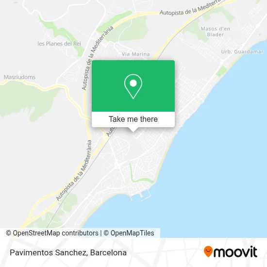 Pavimentos Sanchez map