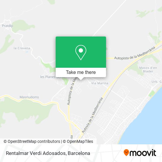 Rentalmar Verdi Adosados map