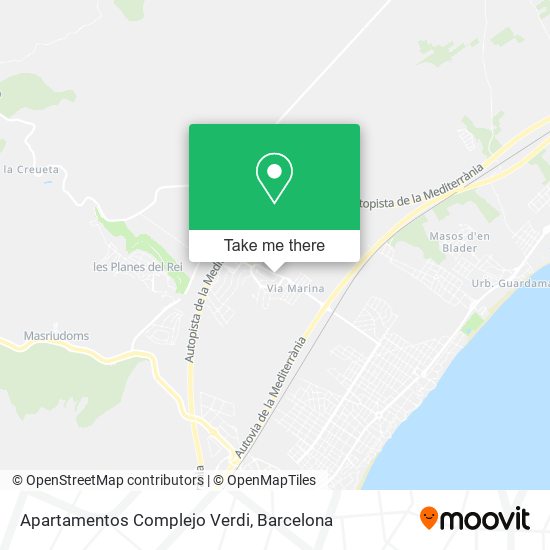 Apartamentos Complejo Verdi map