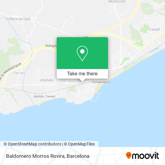 Baldomero Morros Rovira map